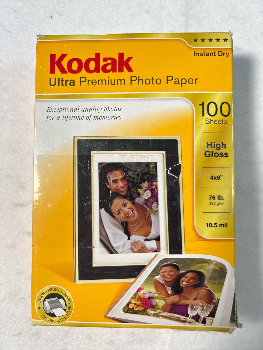 Kodak Ultra Premium Photo Paper 4x6 High Gloss Open/Used Box 92 Sheets